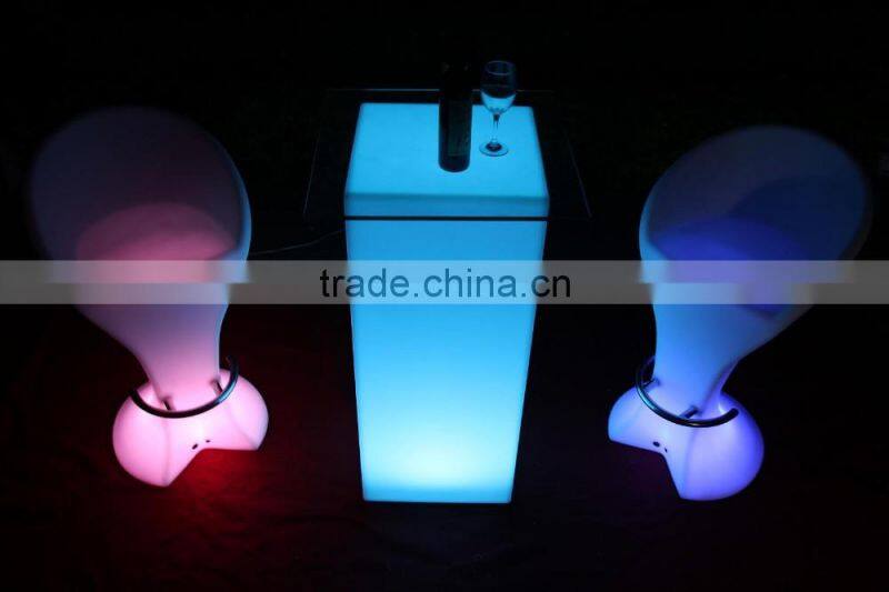 light up coffee table/light up cocktail table/light up bar cuboid table