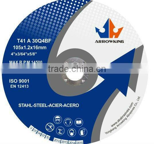 4-1/7" 105x1.2x16mm Super Thin Cutting Wheel, Cut-Off Disc, For Stainless Steel And Metal/Steel