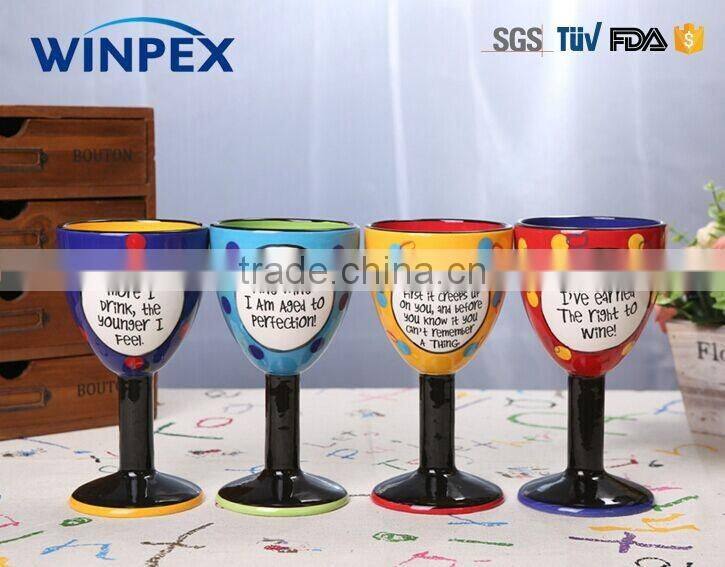 2OZ Handpaint Wine Glass