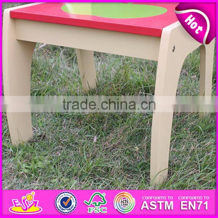 High quality wooden study table and chair set for kids,Dinner table and chair set toy for children W08G091