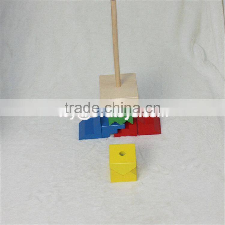 wholesale cheap educational stacking toys wooden children building blocks W13E070