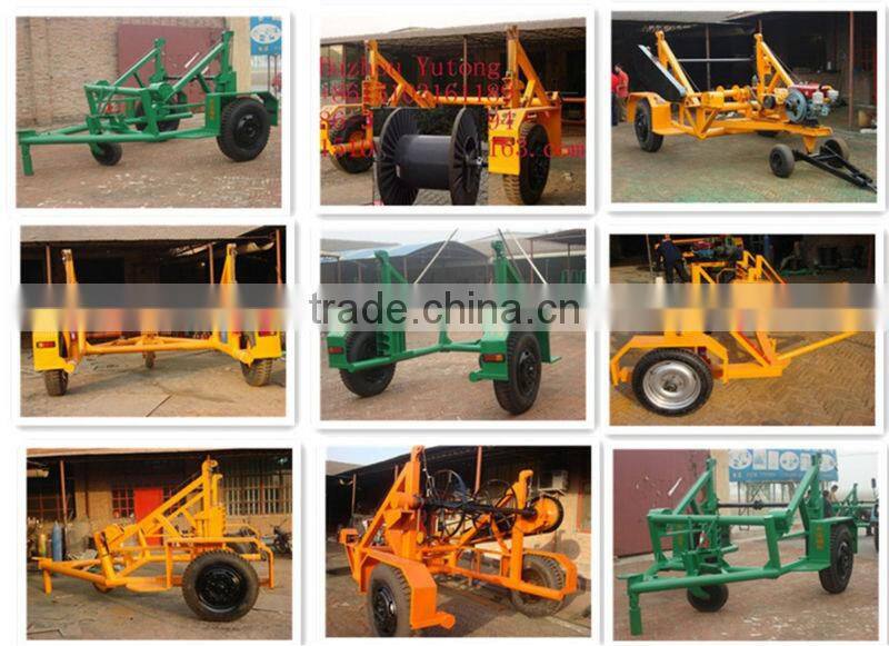 China Supply High Quality 3T Cable Drum Trailer, Cable Drum Winch
