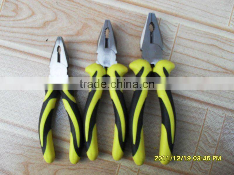 YF430 fine polished high quality pliers with new style double color handle
