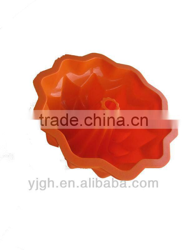 2013 new design lovely rose shap silicone soap cake mold