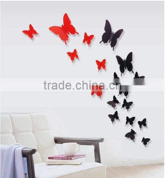 Butterfly removable home wallpaper Art DIY kids room decoration 3d wall stickers