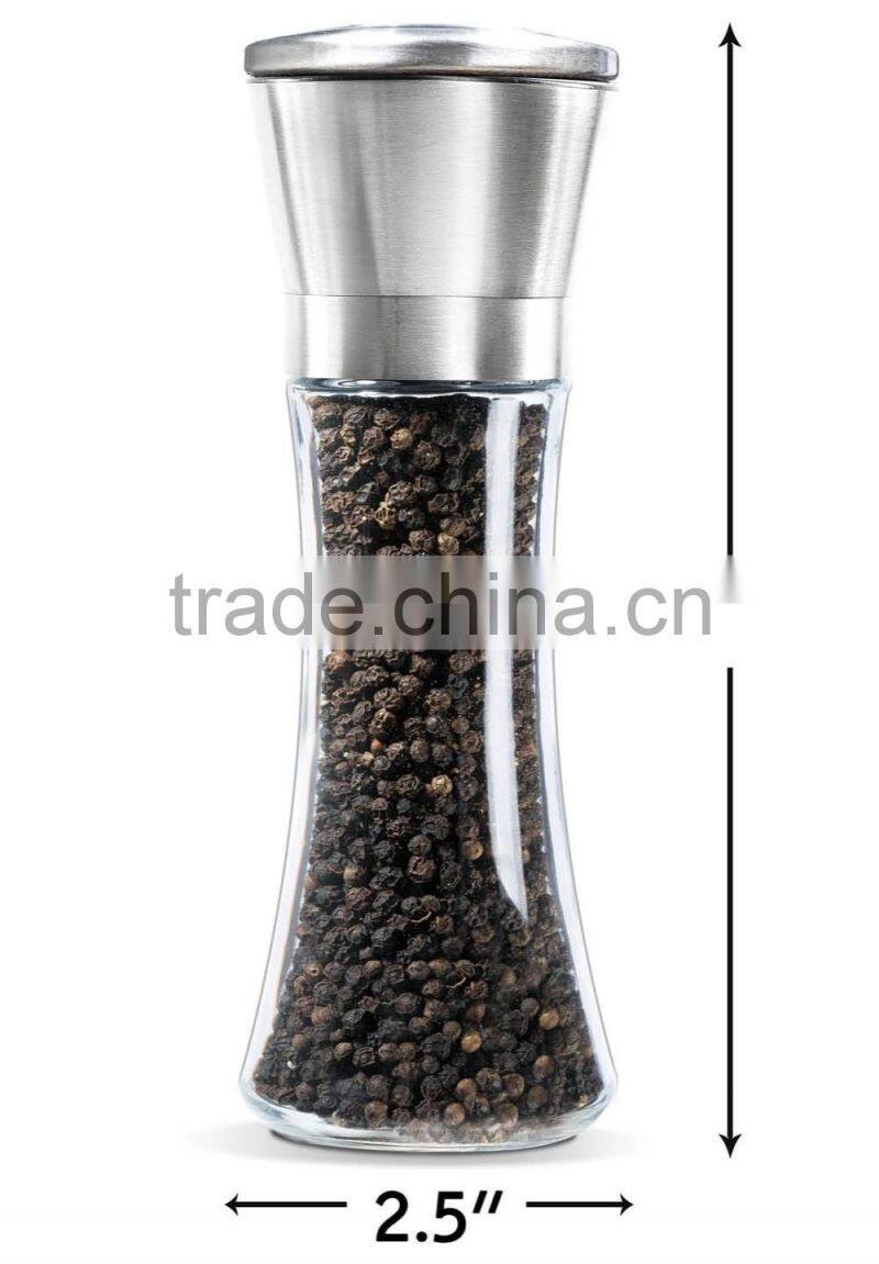Wholesale Food Grade Stainless Steel Salt and Pepper Spice Grinders