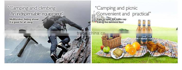 Multifunction Camping Straight Shank Folding Shovel