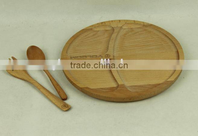 Cheap natural color food serving storage wooden tray