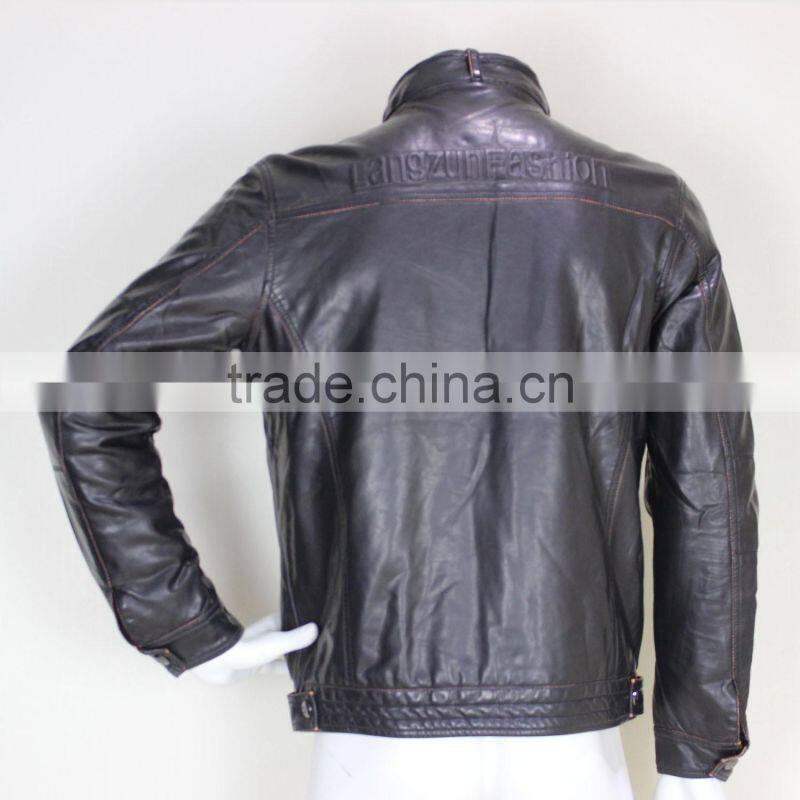 Plus Size Mens Fashion Studded PU Leather Jackets