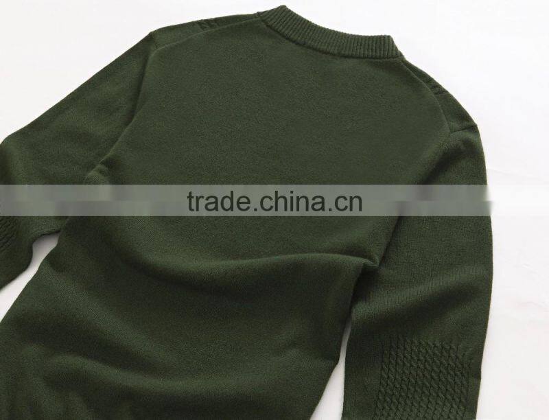 latest design men cashmere /wool knit crew neck pullover sweater