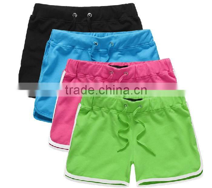 wholesale Contrast color package edge knitting pants , china supplier Covered edge SHORTS for women
