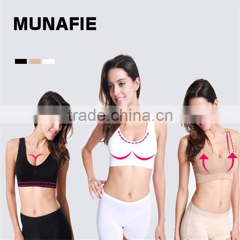 Latest design ladies sexy munafie sports bra