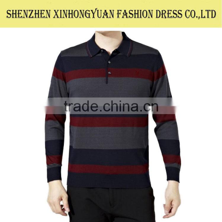 mens fashion long sleeves design t-shirt