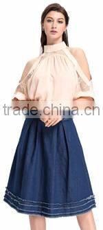 Domin fashion guangzhou factory latest skirt design pictures