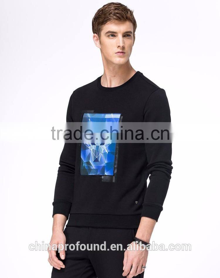 Fleece Sweatshirts Man Men Pullover Sweatshirts Customize Printing Logo