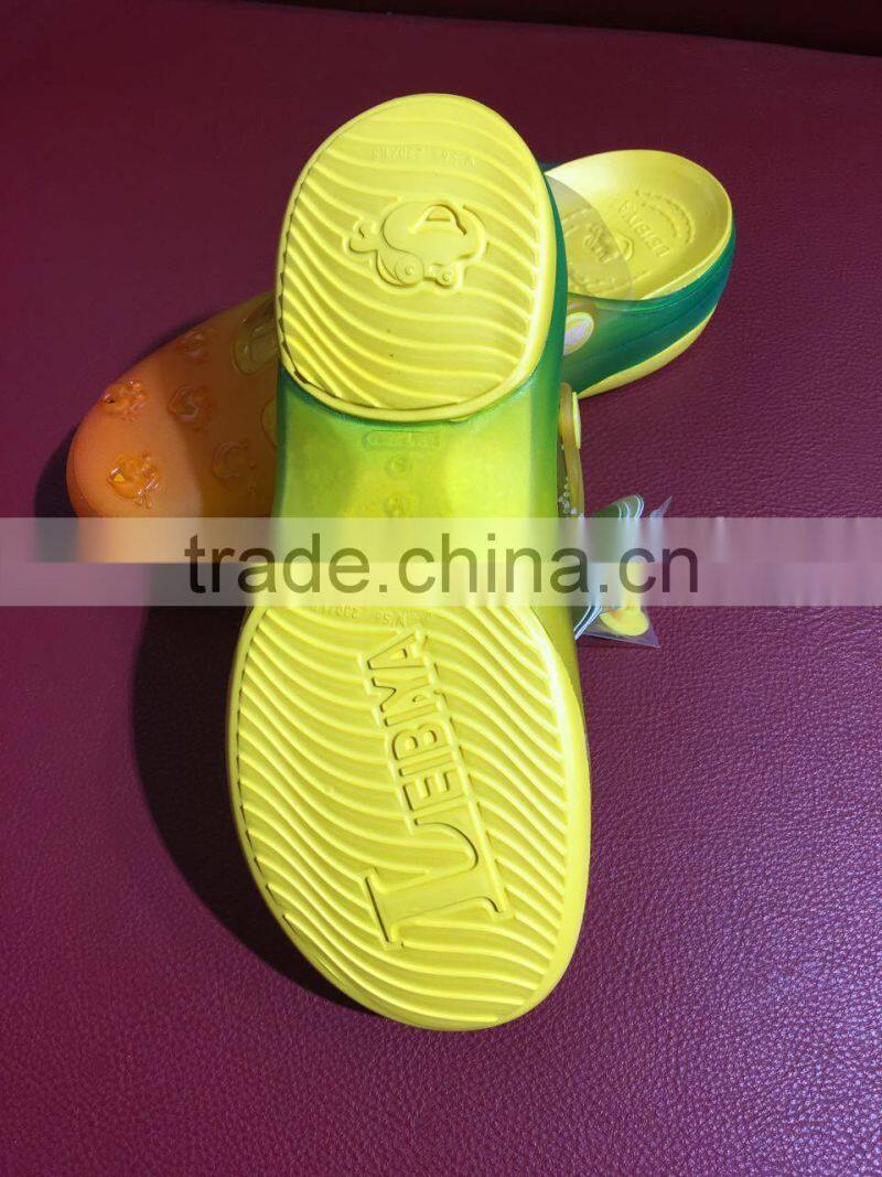 GZY stocklot summer plastic lucency woman lady slipper factory china