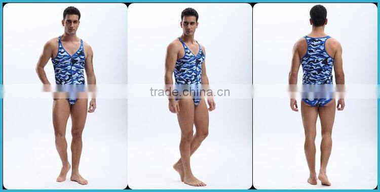 New Arrival 2014 Men Slim Bodysuit Camouflage Men's Slimming Vest SW1011-BX