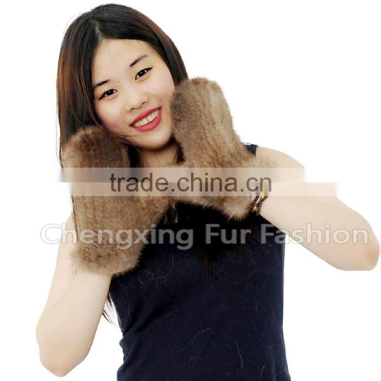 CX-A-60H Wholesale New Fashion Mittens Real Mink Fur Woman Fur Gloves