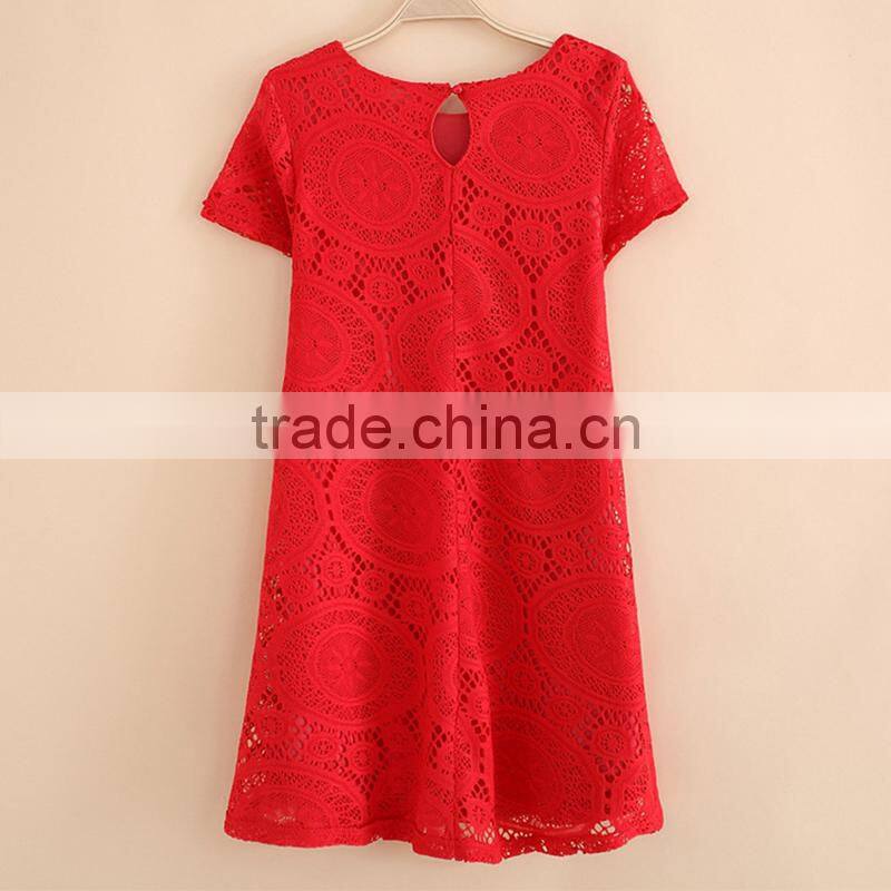 Maxnegio basic lace dress for ladies