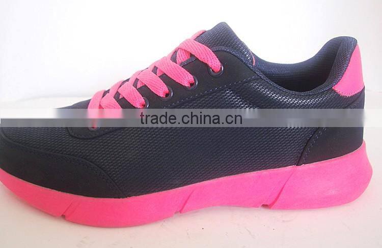 PU outsole durable black color new style women' shoe