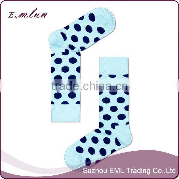 Fashion pinkycolor combed cotton dot women socks