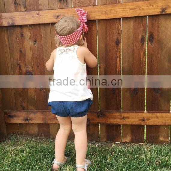 Zebra stripe headband with plain black cotton bloomer set new born baby clothes