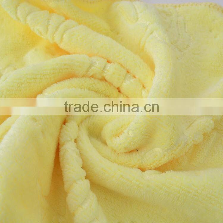 Quality custom design emboss logo hotel towel