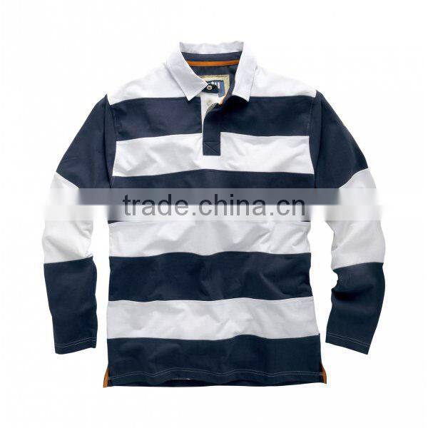 Original Double Collar Long Sleeve Rugby Polo Shirt
