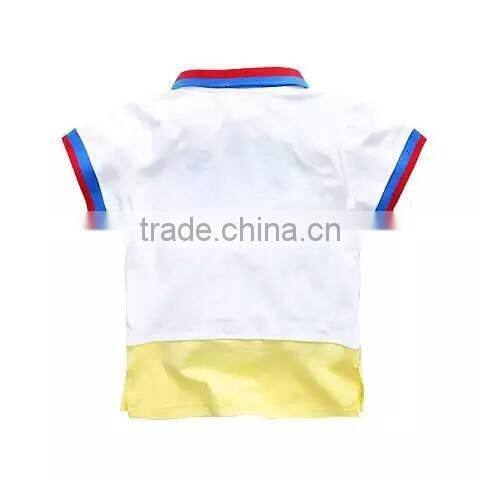 custom fashion printing cotton kids t shirt Wholesale 100% cotton short sleeve children polo t shirt