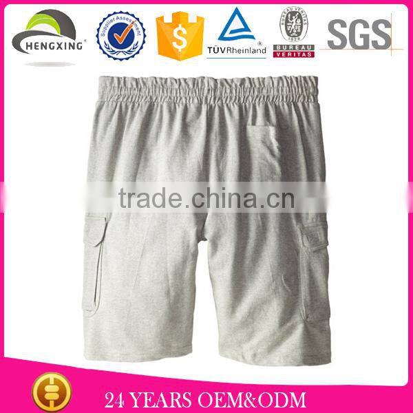 custom plain mens cotton shorts with your own design