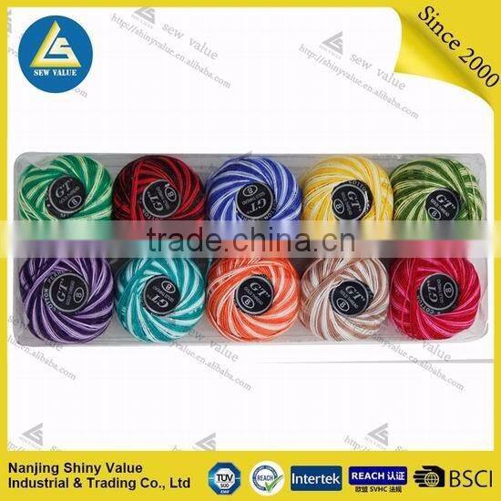 Cotton embroidery Thread 16X5G cheap sewing thread