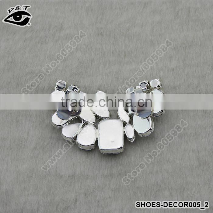 Clip on shoe accessories rhinestone crystal shoe clips shoe clips for flip flops