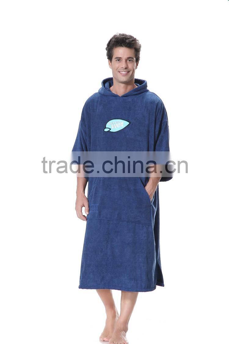 wholesale custom women hooded surf poncho towel
