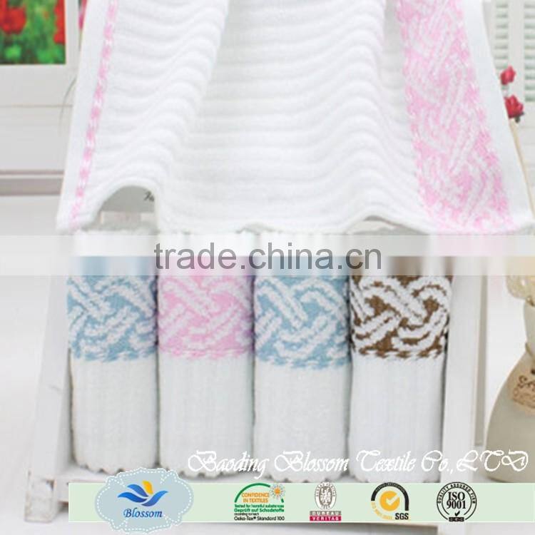 high quality jacquard quick-dry bamboo fabric hand towels