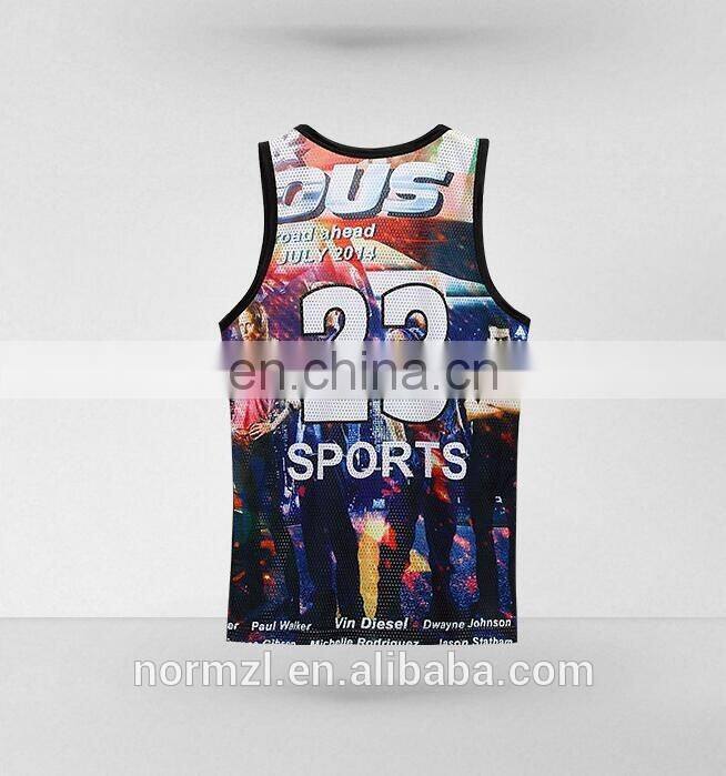 2015 hot pop tank top cool sports sublimated tank top boys fashion style