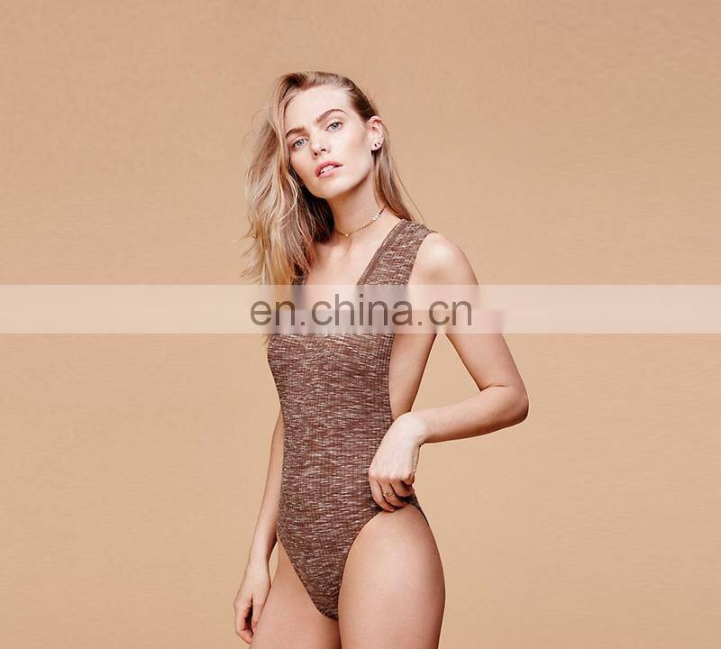 OEM Service Wholesale Women round collar ultra wide sleeve hole tight jumpsuits