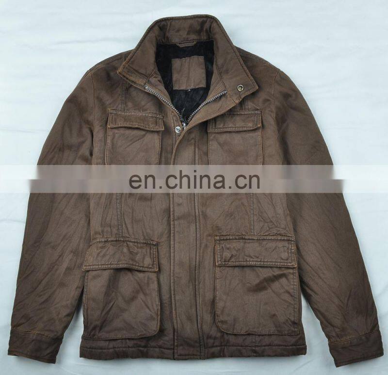 2017 hot sale fashion men cotton wash jacket