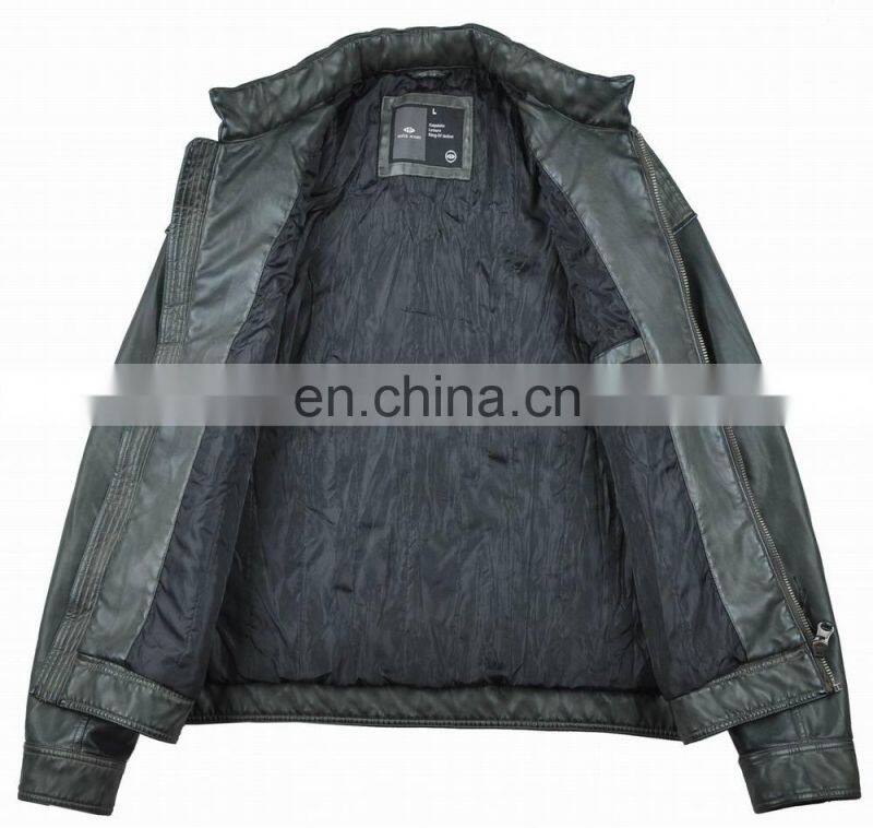 2015 Latest Fashion Hotsale Spring Handsome PU Leather Jacket for Men