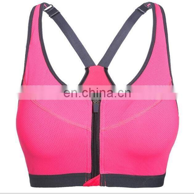 Wholesale GYM Women zip sport bra & racerback#WX0001