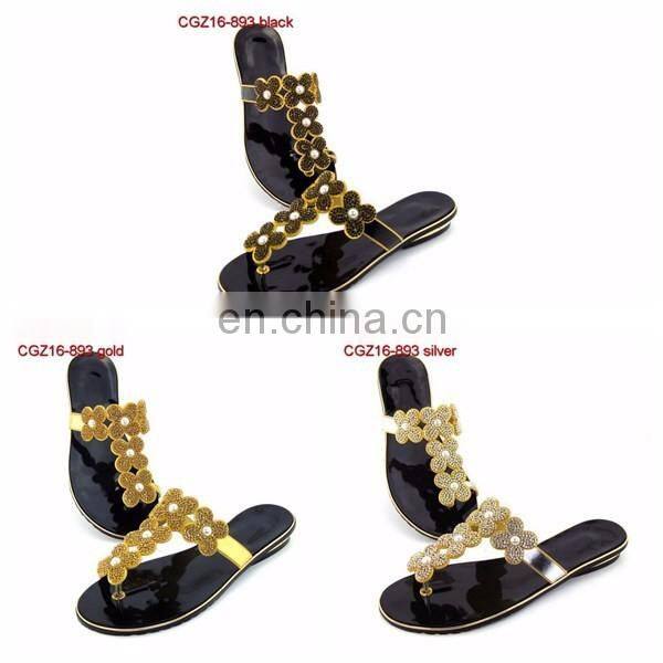 ladies slipper with stones