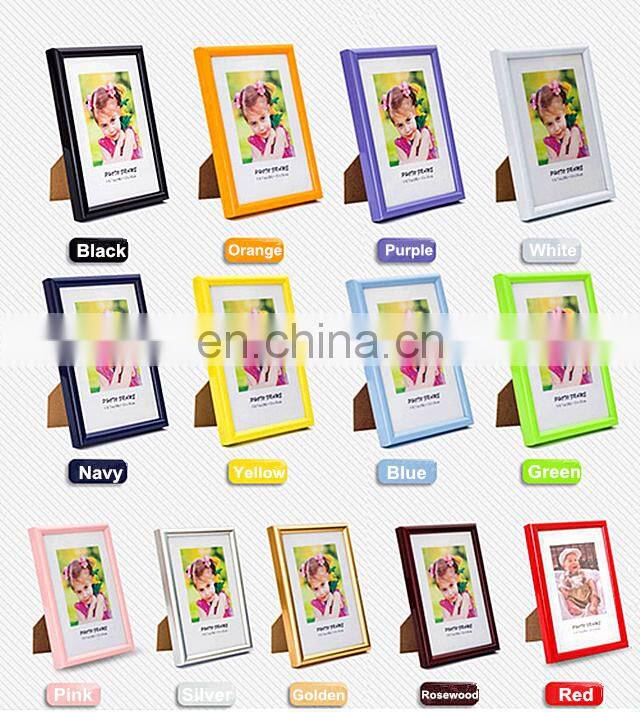 Classic style colorful cheap plastic photo frame wholesale