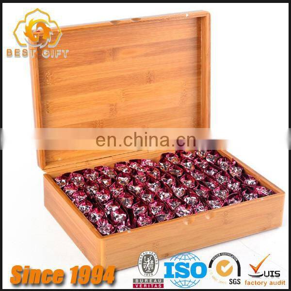 Guangdong Manufacturer Experienced Exporter Natural Bamboo Tea Storage Box