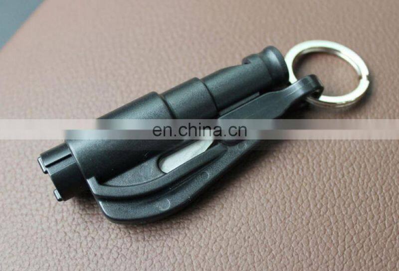 Kechain Safety Hammer Keyring Seat Belt Cutter Car Window Glass Breaker