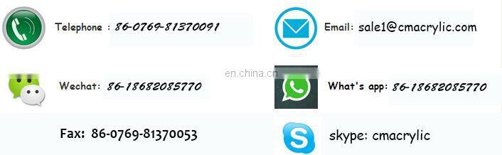 Dismountable acrylic model display box with saving freight