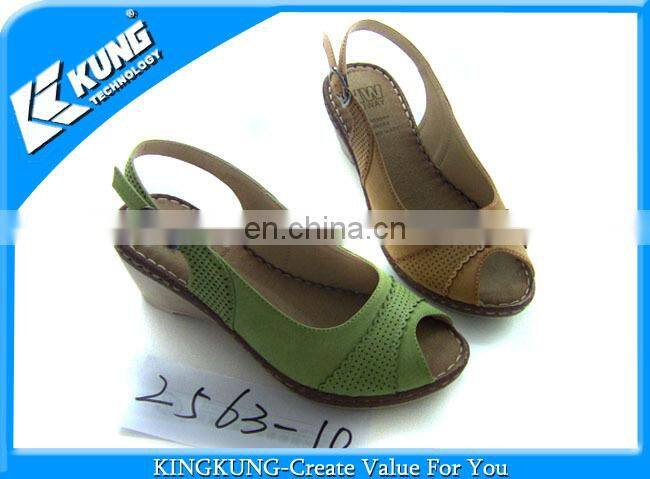 Grey pierced lady vamp shoes upper