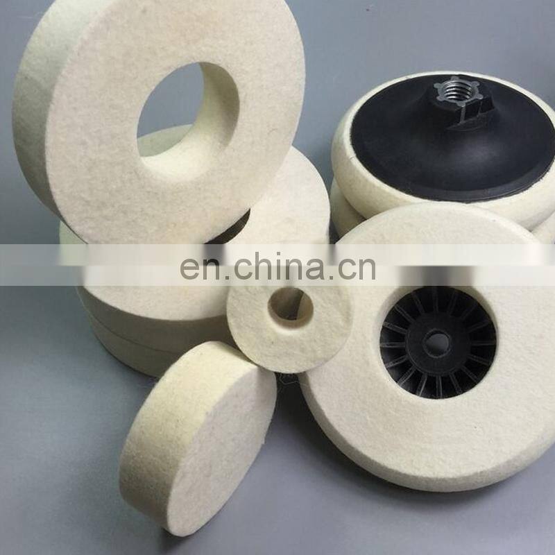 wool felt polishing abrasive wheel