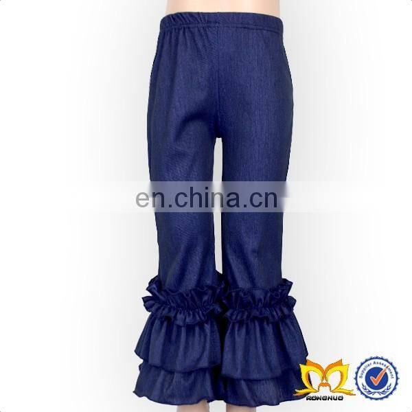 Girl Cow Embroidery Lace Top And Leggings Children's Boutique Clothes Autumn Clothing Design Designer