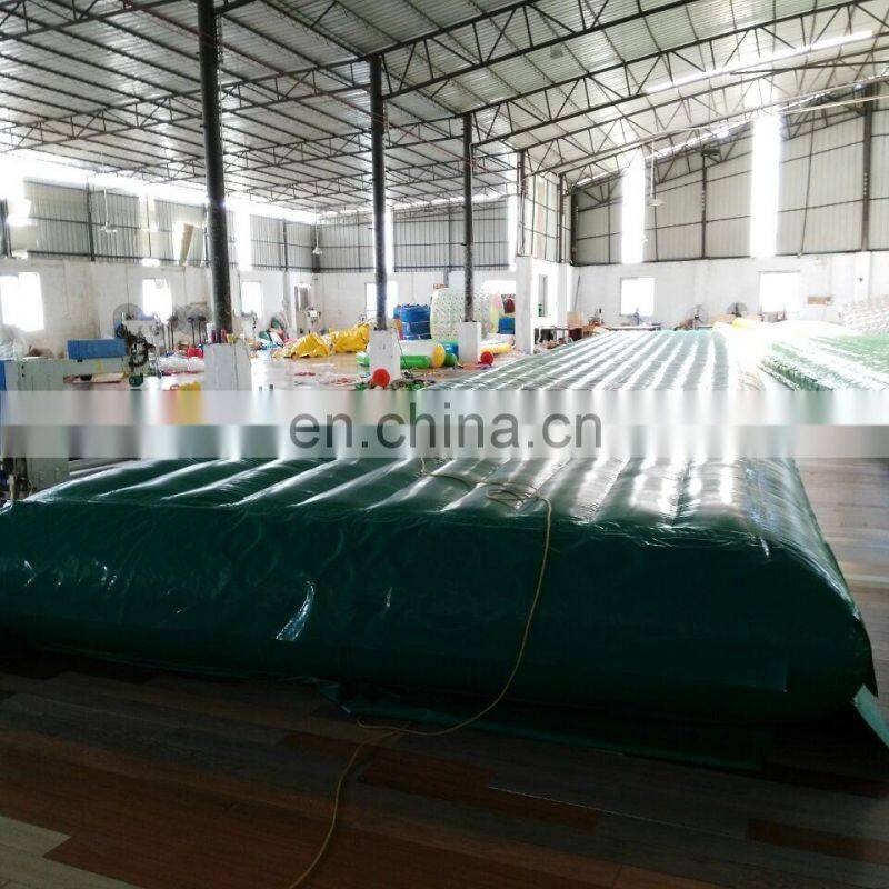 Giant swinging water sport game inflatable trampolines from China for lake