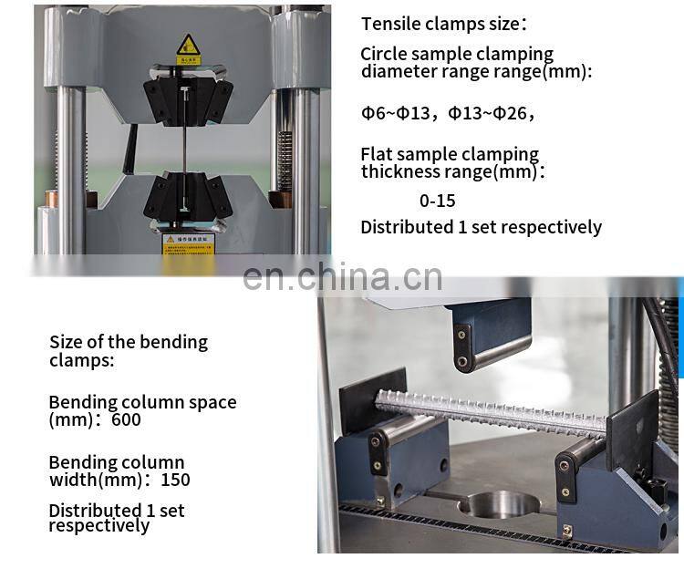 WEW-1000KN Golden brand servohydraulic universal compression testing machine with high precision