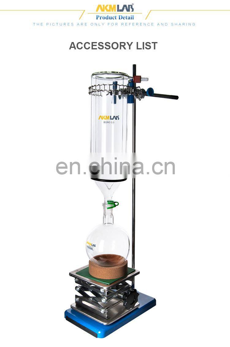 AKMLAB Glass Distillation Cold Trap For Vacuum Pump